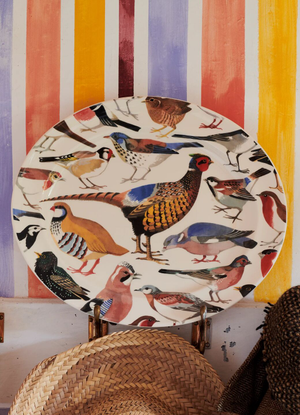 British Birds Large Oval Platter