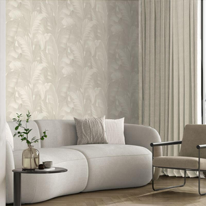 Belgravia Decor Sumatra Leaf Cream Wallpaper - 2362