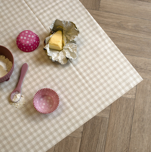 Mabel & Fox - Splash Mat - Beige Gingham