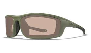 Wiley X Grid Prescription Sunglasses - Matte Utility Green, Wiley X Rx Brown Transitions Gen S Photochromic