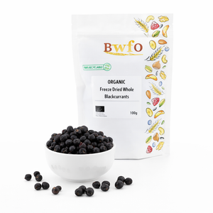 Organic Freeze Dried Whole Blackcurrants 100g