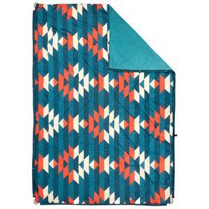 Estrela Aztec Fleece Blanket (Petrol)