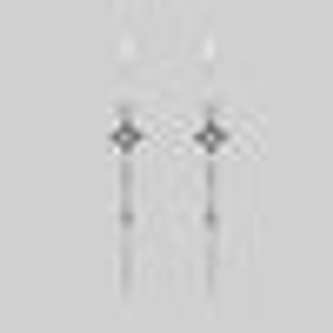 PUGIO. Gothic Dagger Hoop Earrings - Silver - Silver / Single