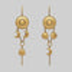 DIEM. Astrological Drop Earrings - Gold - Gold / Pair