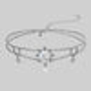 LUNAE. Crescent Moon Pearl Choker - Silver - Silver