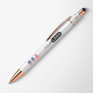 Full Color Patriotic Pearlized Gyro Fidget Stylus Pen