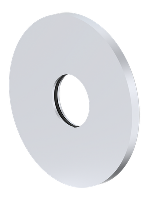 Ray 1 Spout Wall Plate (Only) Round 80mm Chrome [314831]