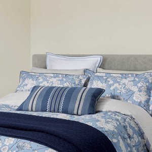 Liyana Duvet Cover SET, Chambray Blue