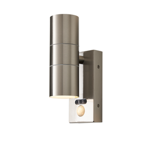 Forum Lighting ZN-29179-SST-65 Leto Stainless Steel Outdoor LED Up and Down Wall Light With PIR IP65