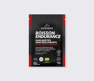 Boisson endurance goût fruits rouges - Unidose