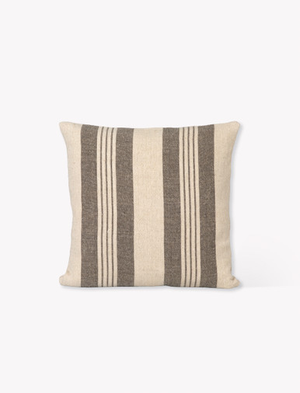 Swillbrook Stripe Cushion 50X50cm - Linen & Cotton, Charcoal
