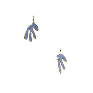 Boucles d'oreilles asymétriques - Bleu