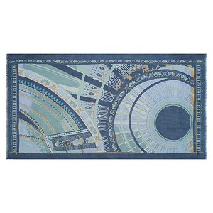 Étole 100x200cm - Sous le ciel de Paris - Petrusse x GrandPalais - Bleu