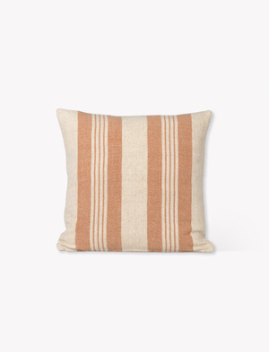Swillbrook Stripe Cushion 50X50cm - Linen & Cotton, Terracotta