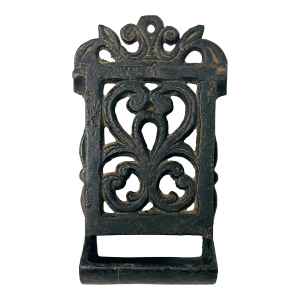 Antique Solid Cast Iron Wall Mounting Match Holder