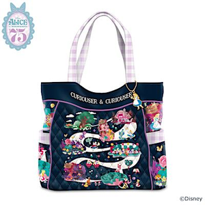 Disney Alice In Wonderland 75th Anniversary Tote Bag