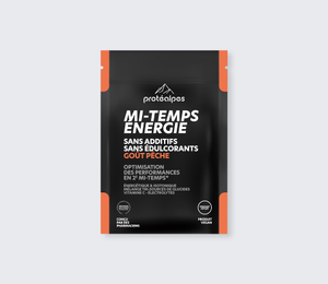 Mi-temps énergie goût pêche – Unidose