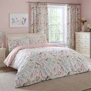 KING SIZE DUVET COVER Dreams & Drapes Caraway Pink
