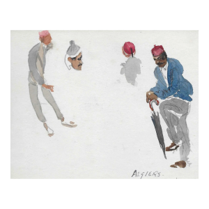 1960s Ivy Attwell Algerian Watercolor