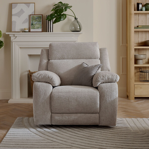 Emerson Armchair in Luxe Natural Fabric