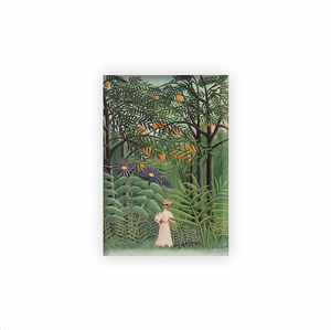 Magnet Henri Rousseau - Femme se promenant dans une forêt exotique