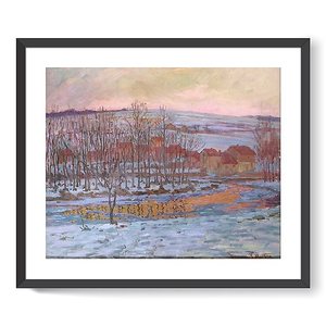 Soir d'hiver à Pontarlier (affiches d'art encadrées)