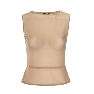 Ryder Nude Mesh Top (M)
