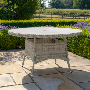 Maze - Oxford 6 Seat Round Rattan Dining Table - Ceramic Glass (Table Only)