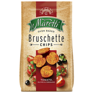 Maretti Bruschette Chips Tomato Olives Oregano 150 g