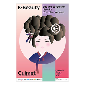 Affiche de l'exposition K-Beauty. Beauté coréenne, histoire d'un phénomène - Musée Guimet