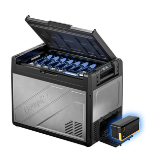 BougeRV New Rocky V3.0 69QT Dual Zone 12V Car Fridge