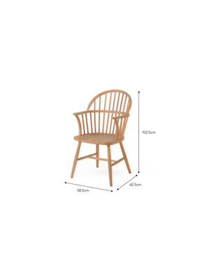 Spindle Armchair - Beech Wood, Natural