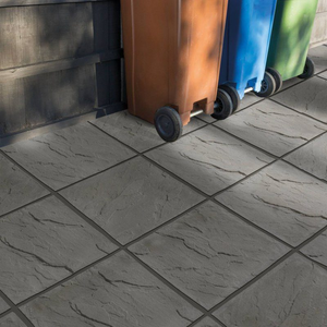 BRADSTONE PEAK RIVEN (UTILITY) PAVING 450 x 450 x 32mm DARK GREY 23030