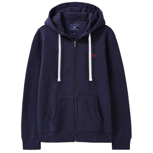 Mens Zip Through Hoody (Navy)