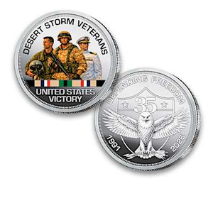 Desert Storm Veterans 35th Anniversary Proof Coin Collection