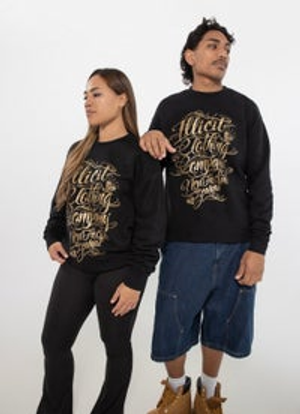 Illicit Diamond Script Crew - Metallic Print