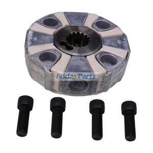 Pump Coupling Assembly 4416605 With Hub for Isuzu Engine 4HK1 Hitachi Excavator ZX210-AMS ZX210-HCME ZX210H ZX210K ZX210W