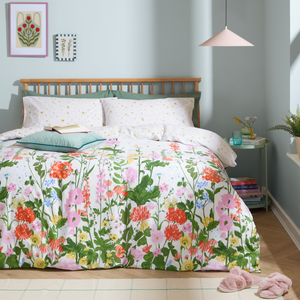 Cottage Garden Printed Duvet Cover Bedding Set Multi
