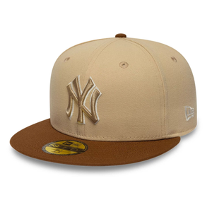 New York Yankees MLB Mocha Mousse Light Beige 59FIFTY Fitted Cap