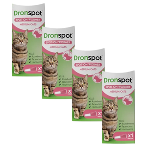 Dronspot Spot On Spring Worming Bundle for Medium Cats