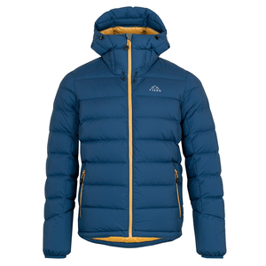 Mens Arktis III Down Hooded Jacket (Poseidon/Harvest Gold)