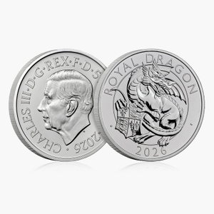 The Royal Tudor Beasts - The Royal Dragon 2026 BU £5 Coin