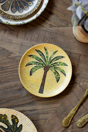 Palm Mosaic Small Side Plate