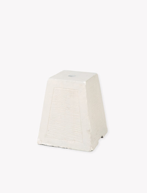 Summerleaze Parasol Base Stone - Concrete, White