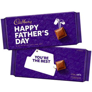 Cadbury Dairy Milk "Happy Father’s Day" Chocolate Bar 180g