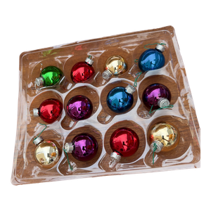1970s Mercury Glass Ornaments- 12 Pieces