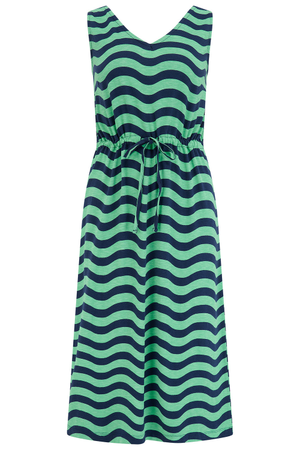 Gilly Jersey Midi Dress Green, Lagoon Wave (XL)