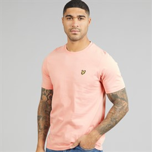 Lyle And Scott Vintage Mens Plain T-Shirt Pink Grapefruit