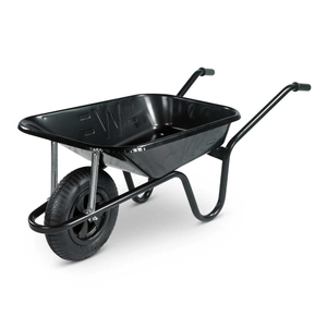 WALSALL CBP CONTRACTOR PNEUMATIC WHEEL WHEELBARROW 85l BLACK