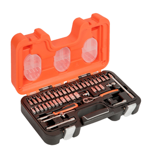 Bahco S460 - 1/4" Square Drive Socket Set with Metric Hex Profile and Socket Drivers, 46pcs